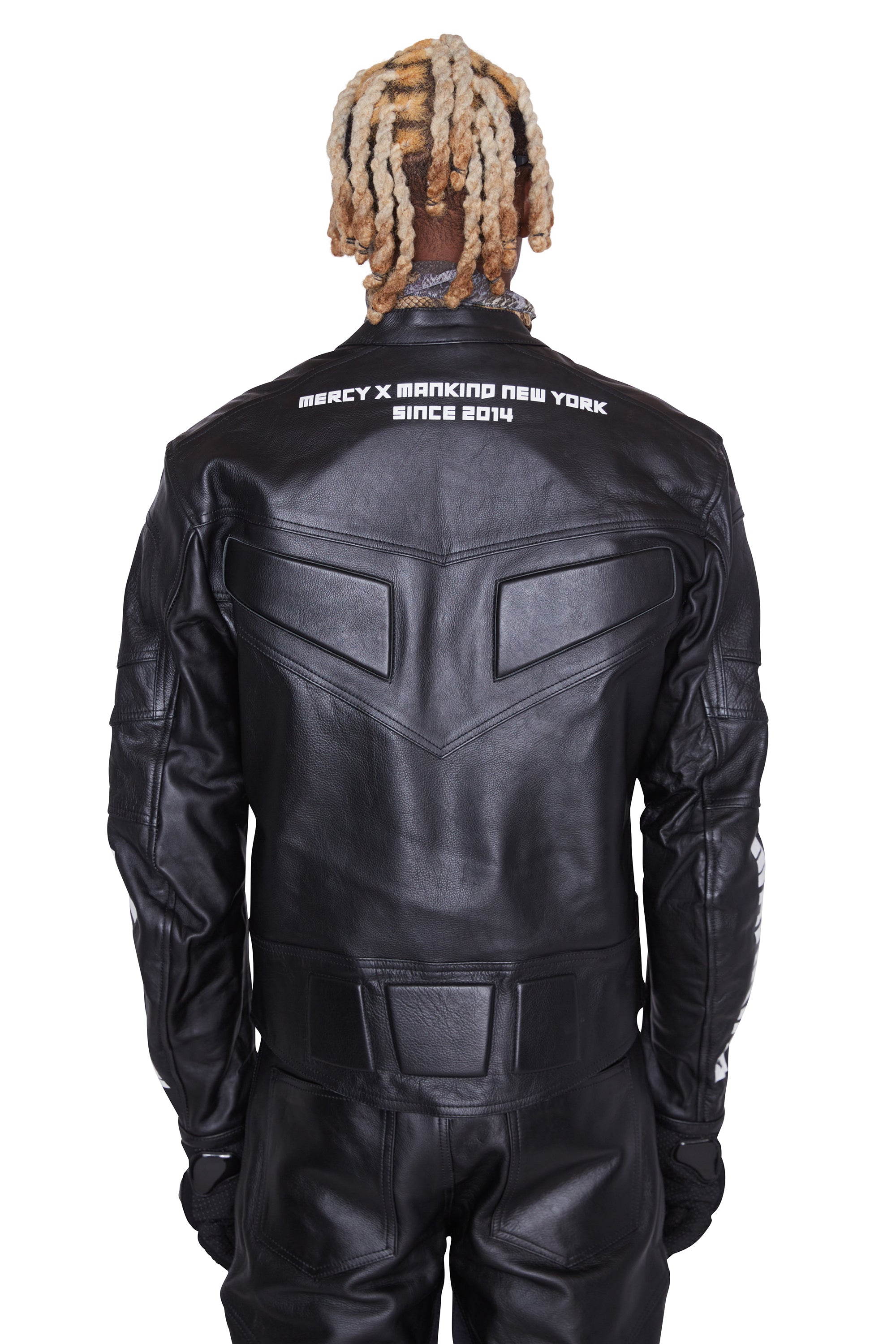 Moto Leather Racer Jacket (Black)