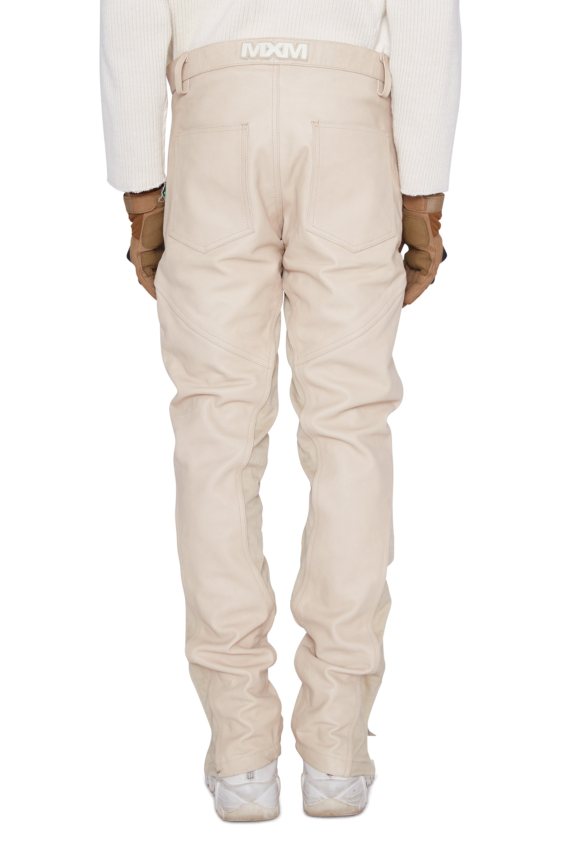 Moto Leather Trouser (Sand)