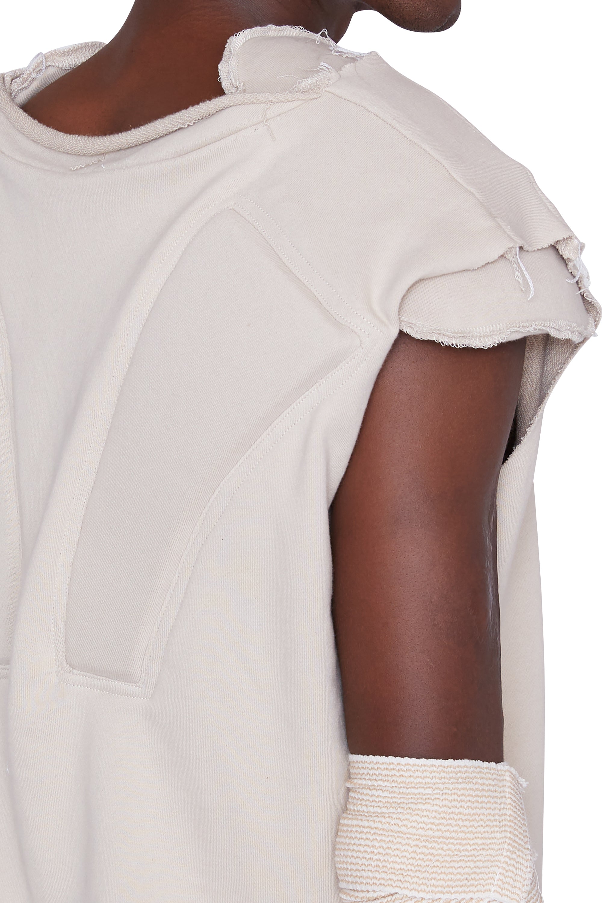 Shoulder Padded Muscle T (Sand)