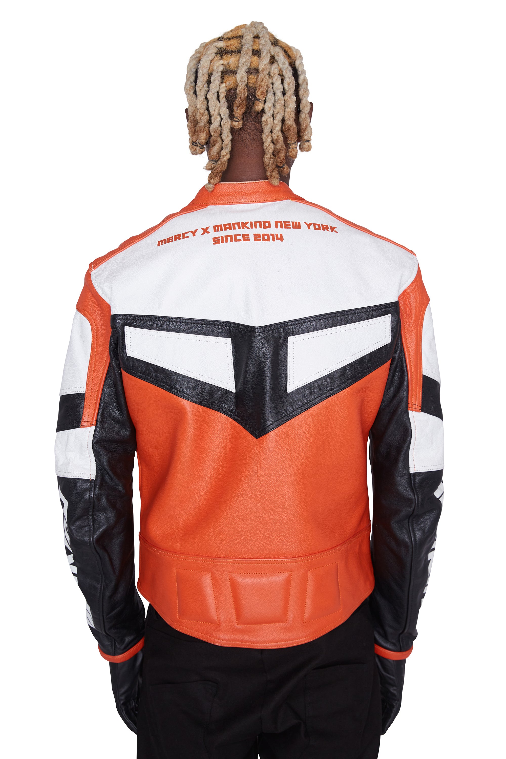 Moto Leather Racer Jacket (Desert Sunset)